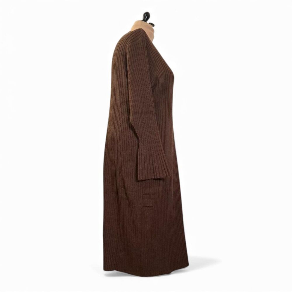 THE DROP Fernanda Bell Sleeve Ribbed Sweater Dress, NWT 5X - Picture 5 of 9